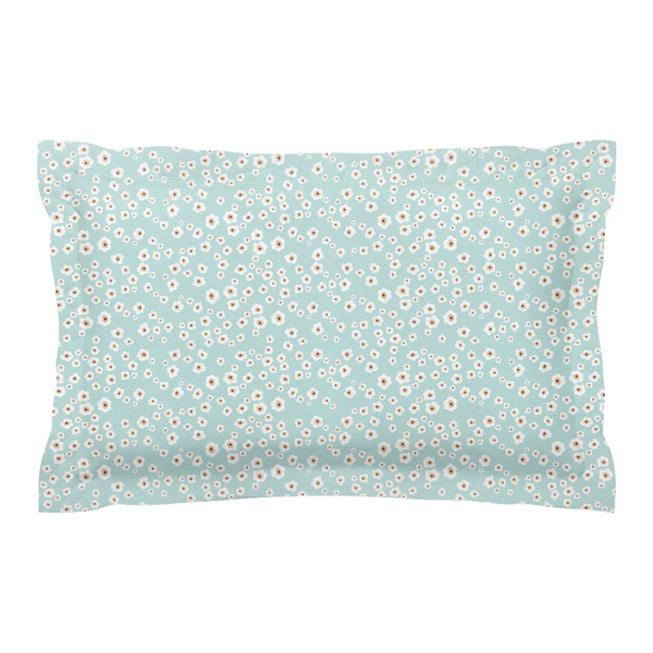 Pillow Sham | SEA BLUE FLOWER SERIES