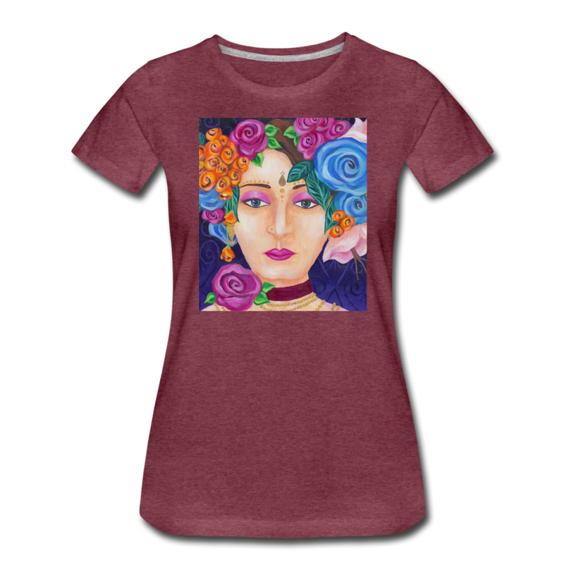 Women’s Premium T-Shirt | LULU - heather burgundy