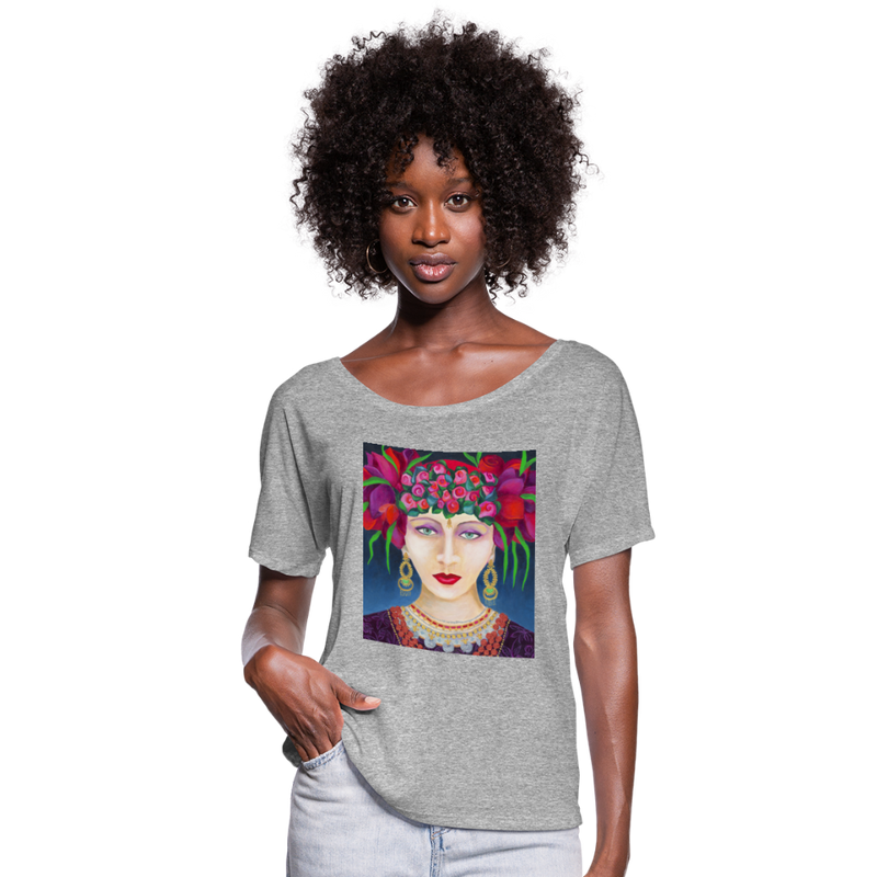 Women’s Flowy T-Shirt | AMELIA - heather gray