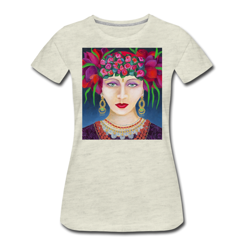 Women’s Premium T-Shirt | AMELIA - heather oatmeal
