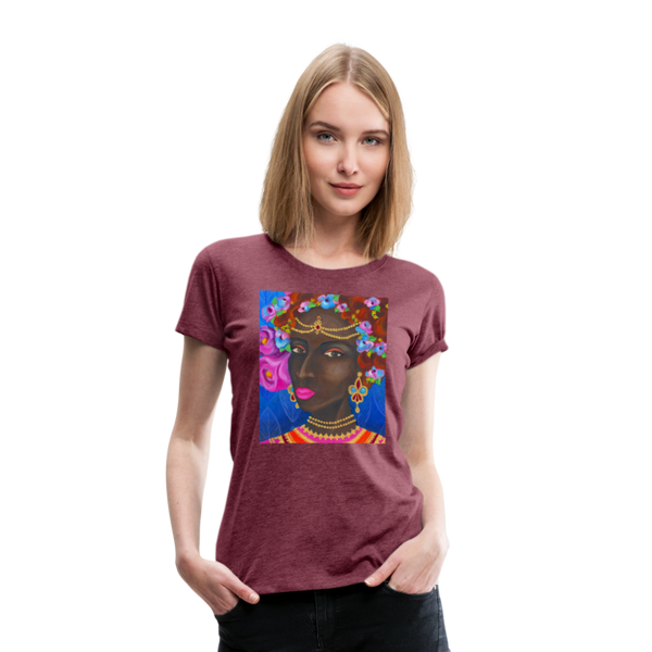 Women’s Premium T-Shirt | ZOFIA - heather burgundy