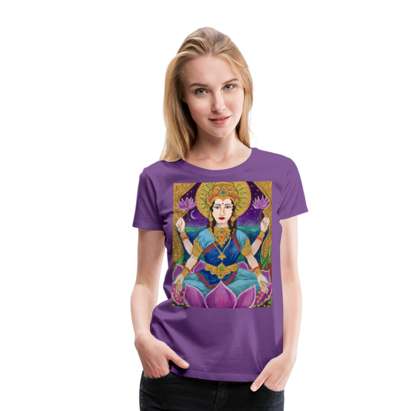 Women’s Premium T-Shirt | LAKSHMI - purple
