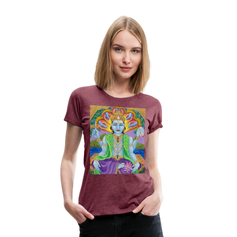 Women’s Premium T-Shirt | VISHNU - heather burgundy