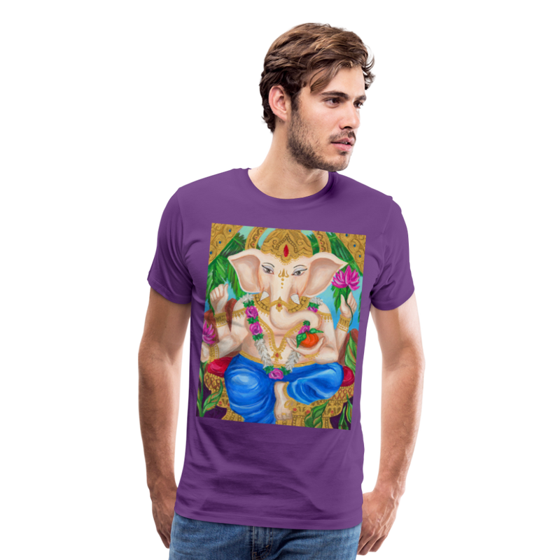 Men's Premium T-Shirt | STYLE 1 | GANESHA - purple