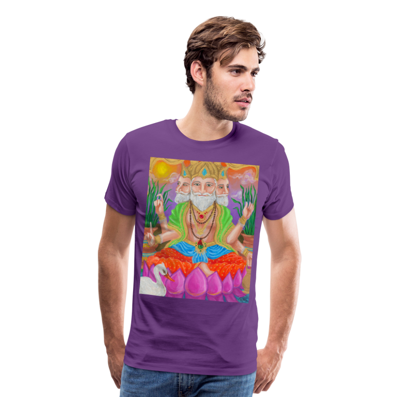 Men's Premium T-Shirt | STYLE 1 | BRAHMA - purple