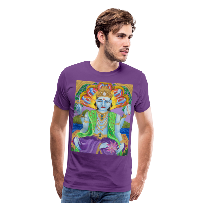 Men's Premium T-Shirt | STYLE 1 | VISHNU - purple