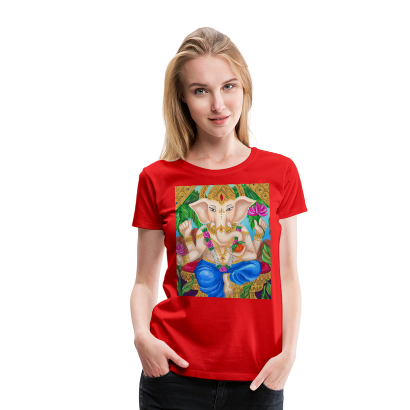 Women’s Premium T-Shirt | GANESHA - red