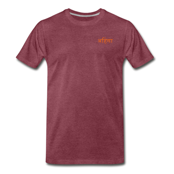 Men's Premium T-Shirt | STYLE 2 | HANUMAN - heather burgundy