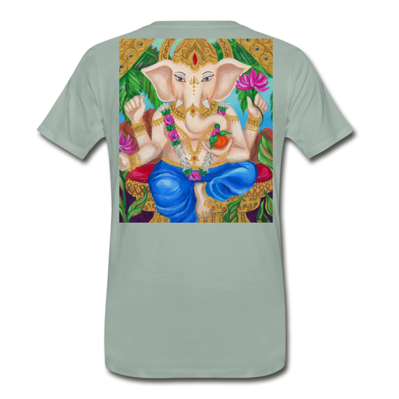 Men's Premium T-Shirt | STYLE 2 | GANESHA - steel green