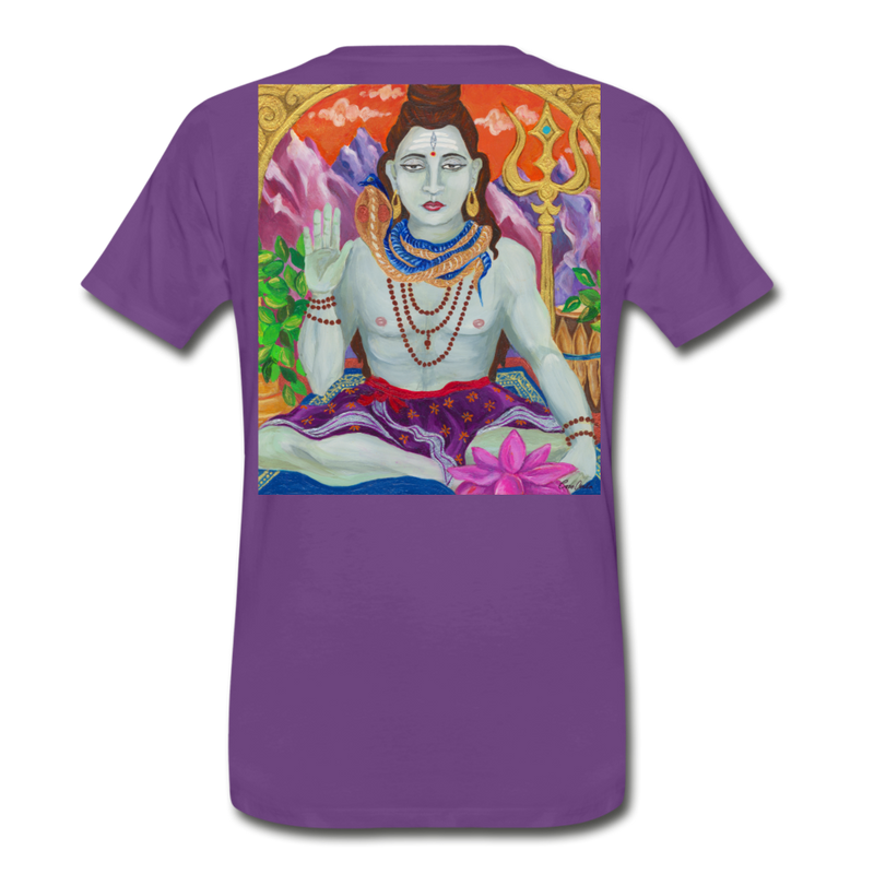 Men's Premium T-Shirt | STYLE 2 | SHIVA - purple