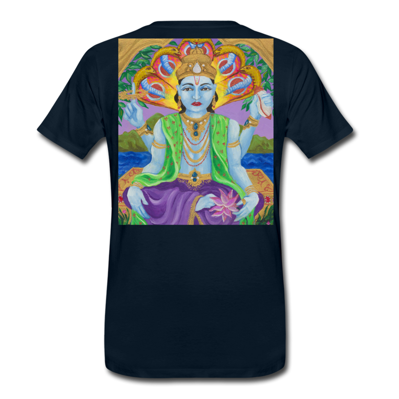 Men's Premium T-Shirt | STYLE 2 | VISHNU - deep navy